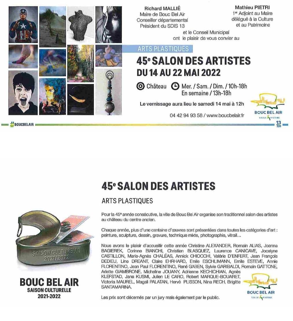 Invit 45e salon des artistes mail page reduite