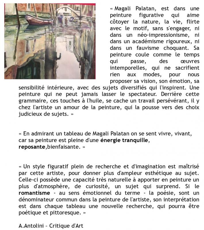 Magali palatan critique art