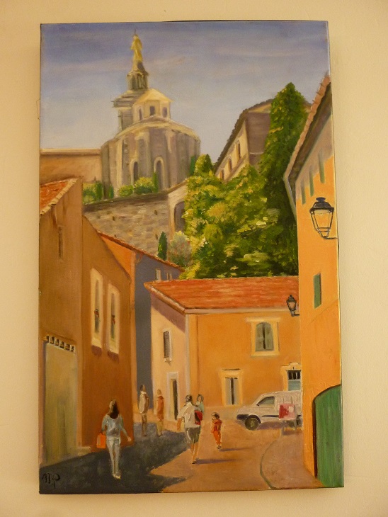 Montée des Doms Avignon - Huile