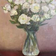 Bouquet de Lysenthius Huile sur toile de lin 60x50