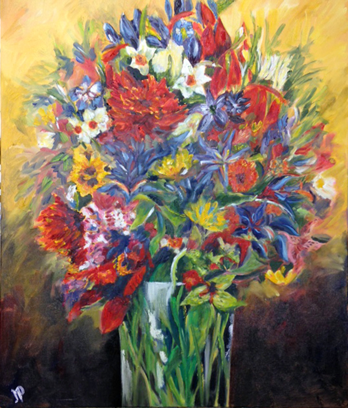 Bouquet !!! Format 73x60 Vendu
