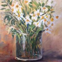 Clin d'oeil au printemps !  CP Huile 40*36 vendue