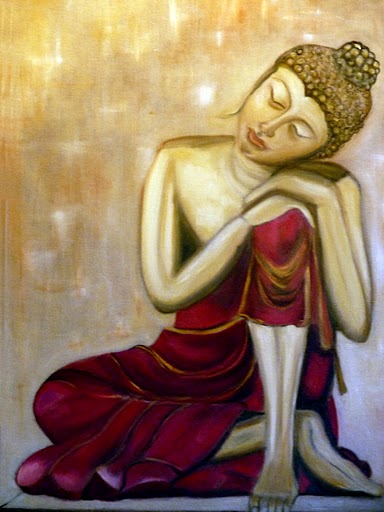 FEMME BOUDDHA huile vendue