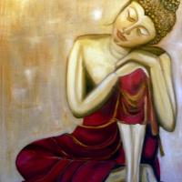 FEMME BOUDDHA huile vendue