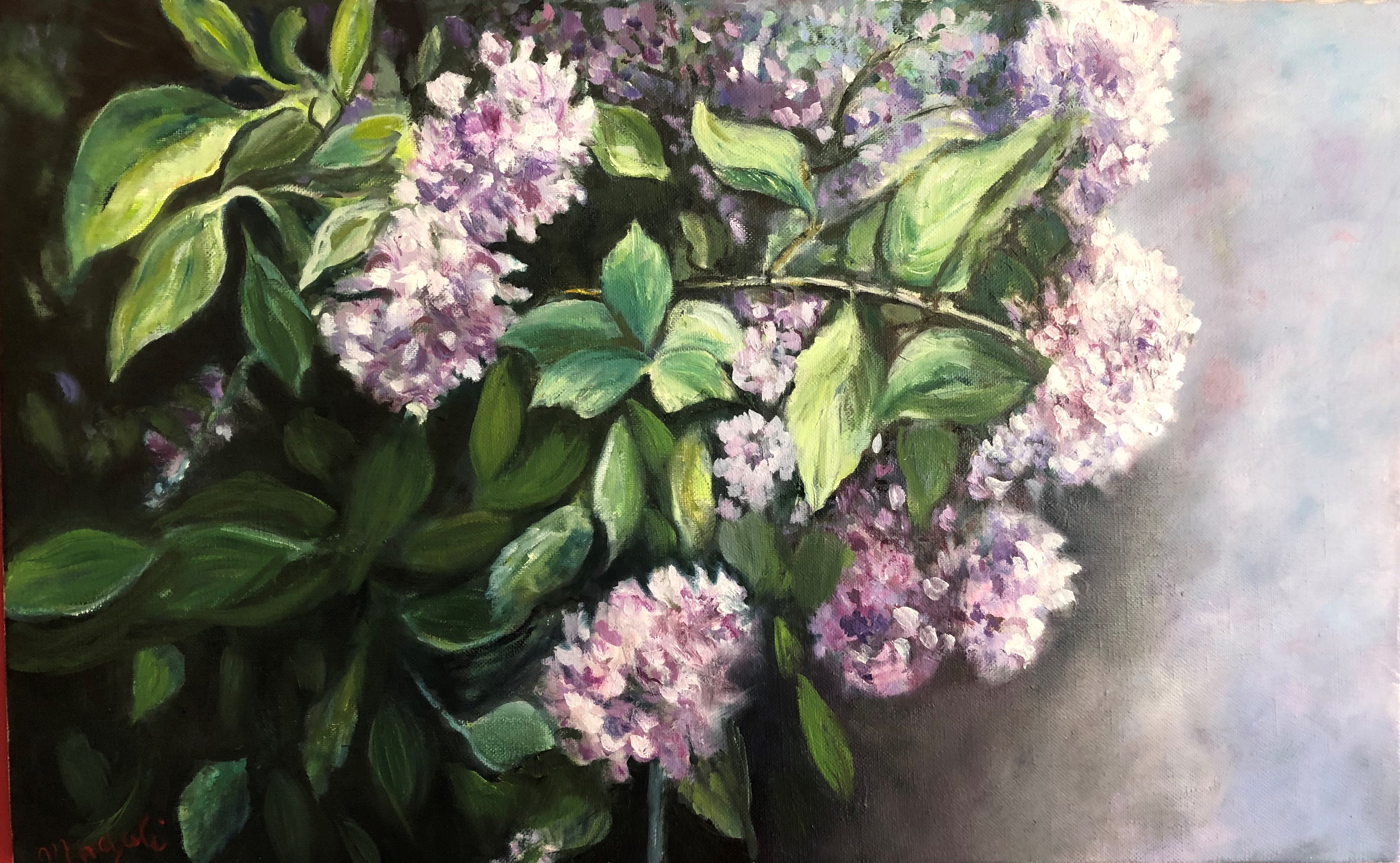 Hortensias huile 61*38  CP
