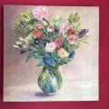 Bouquet printannier  huile 40/40 Toile vendue