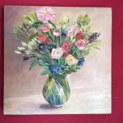 Bouquet printannier  huile 40/40 Toile vendue