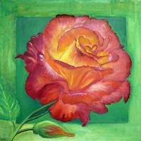 LA ROSE - Huile - 40 CMX 40CM