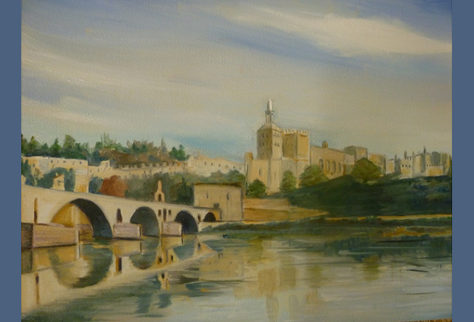 Pont Saint Benezet à Avignon - Huile - 2013