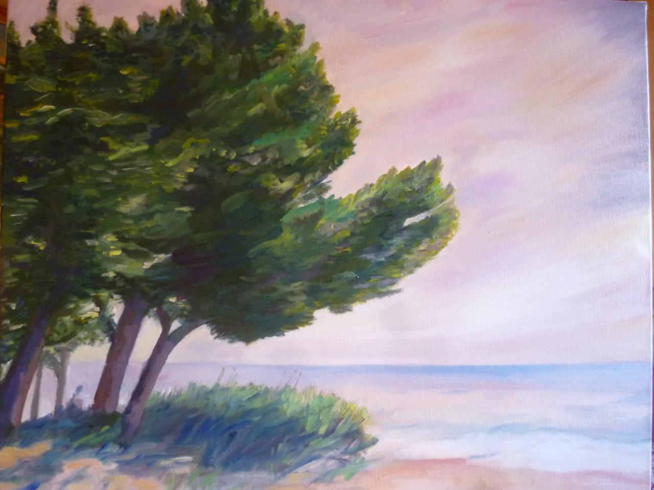 Mistral sur l'Etang
