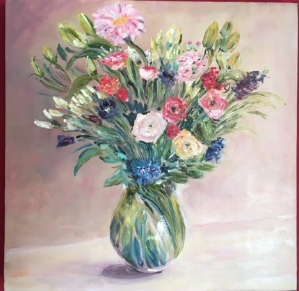 Petit bouquet printannier 40*40 Vendu
