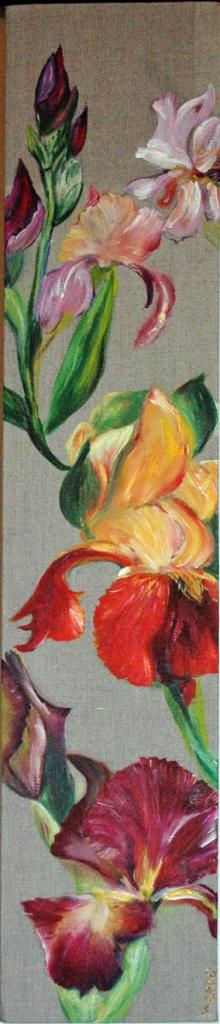 Trilogie d iris - Huile - Vendu
