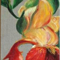 Trilogie d iris - Huile - Vendu