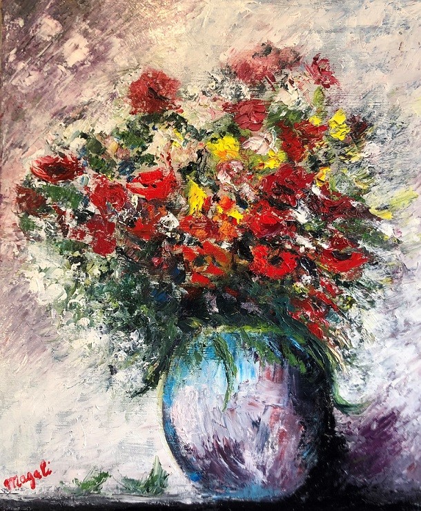 Vase bleu VENDU